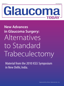 New Advances in Glaucoma Surgery: