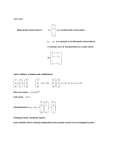 Multivariate observations: x = is a multivariate observation. x1,…,xn