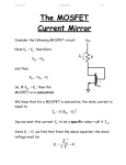 The MOSFET Current M..