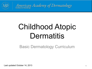 Atopic Dermatitis - American Academy of Dermatology