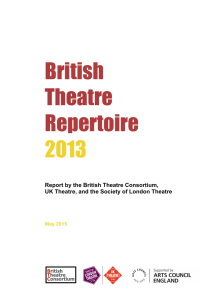 British Theatre Repertoire 2013