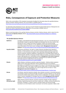 Risks consequences of exposure and protective