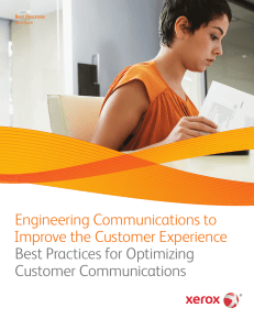 Engineering Communications to Improve the Customer