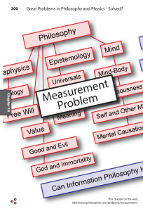 Measurement Problem - The Information Philosopher
