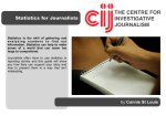 Statistics for Journalists - Centre for Investigative Journalism