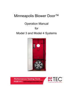 Minneapolis Blower Door - The Energy Conservatory
