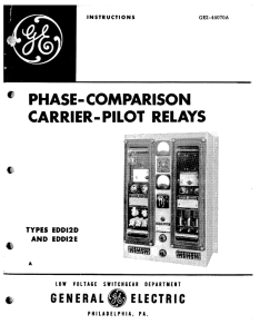 PHASE-COMPARISON CARRIER-PILOT RELAYS