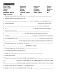 Electricity Review Sheet