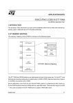 Executing code in ST7 RAM