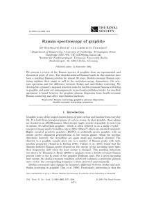 Raman spectroscopy of graphite - Institut für Festkörperphysik