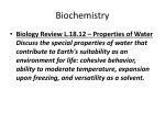 Biochemistry - SCHS EOC biology files