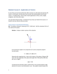 Module 8 Lesson 4: Applications of Vectors