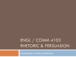 ENGL 4103 Day 11 - Intro to Roman Rhetoric
