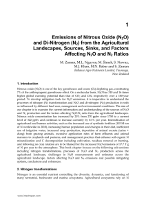 Emissions of Nitrous Oxide (N2O)