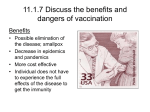 11.1.7 Discuss the benefits and dangers of vaccination
