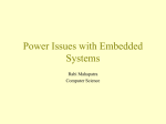 Power Conscious Embedded Processors