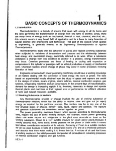BASIC CONCEPTS OF THERMODYNAMICS