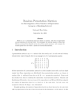 Random Permutation Matrices - University of Arizona Math