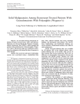 Solid malignancies among etanercepttreated patients with