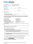 Patient referral form - Physician to dentist