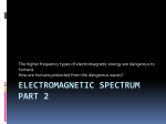 Electromagnetic spectrum part 2