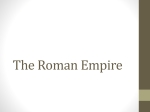 The Roman Empire - A Guide for Teachers and Students
