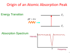 Origin of an Atomic Absorption Peak