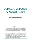 CLIMATE CHANGE A Natural Hazard