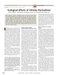 Ecological Effects of Climate Fluctuations