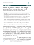 Time from diagnosis to surgery and prostate cancer survival: a