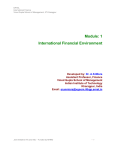 International Financial Environment