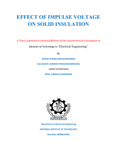 effect of impulse voltage on solid insulation - ethesis