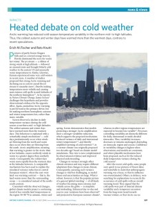 Impacts: Heated debate on cold weather