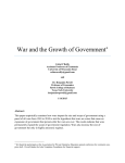 War and the Growth of Government