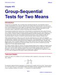 Group-Sequential Tests for Two Means