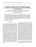 Calculation of a gigantic upward atmospheric discharge