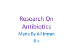 Research On Antibiotics