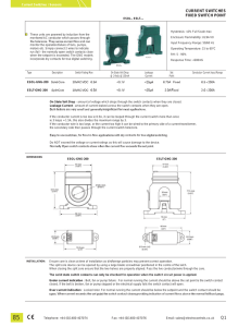 current switches fixed switch point