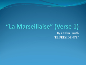 “La Marseillaise” (Verse 1)