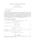 Binomial and multinomial distributions