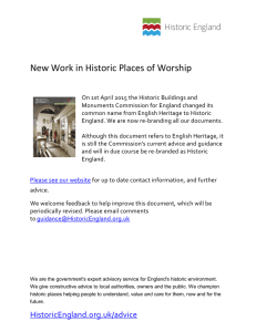 New Work in Historic Places of Worship