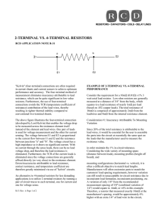 2-terminal vs. 4-terminal resistors