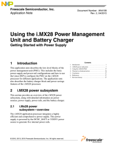Using the i.MX28 Power Management Unit and Battery Charger