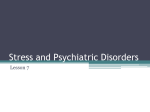 Stress and Psychiatric Disorders