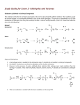 This is the first exam with targeted syntheses that you