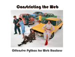 Constricting the Web: Offensive Python for Web Hackers