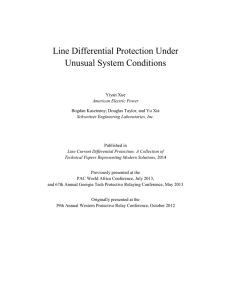 Line Differential Protection Under Unusual System Conditions