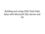 Building CASE Tools Data Base Using Microsoft SQL