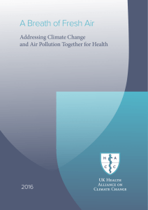 A Breath of Fresh Air - UK Health Alliance on Climate Change