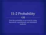 11-2 Probability